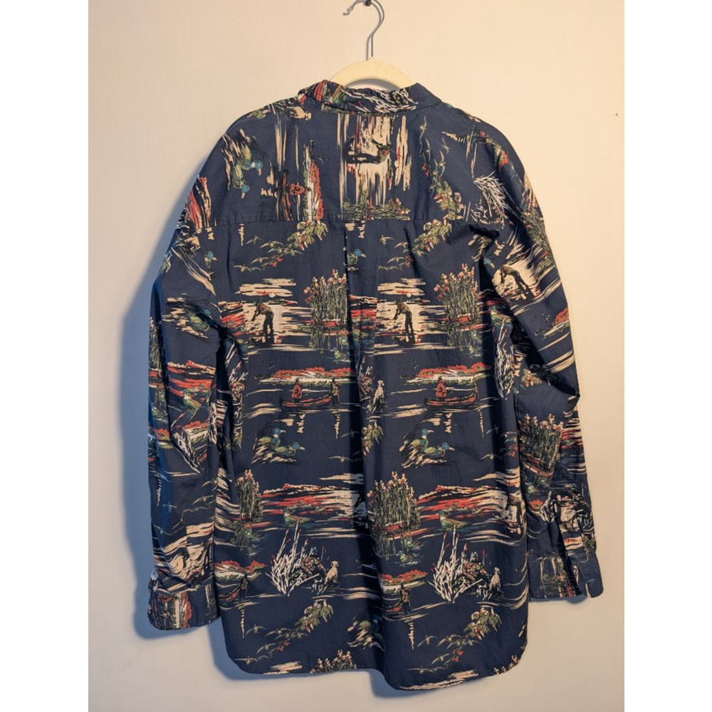 Field & Stream Men's Button Down Shirt Large Navy Multicolor - Picture 3 of 4